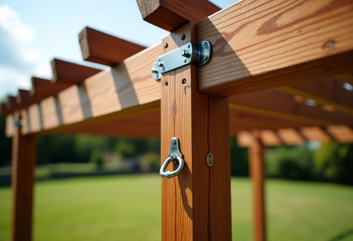 pergola ancrage